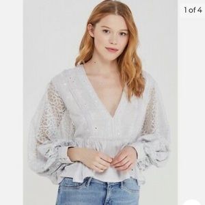 Free People Boogie All Night Blouse